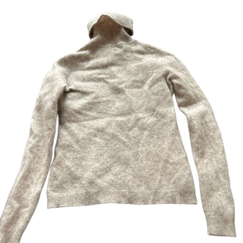 Charter club Women's Cashmere Turtleneck Sweater Beige Size XS - Picture 3 of 13